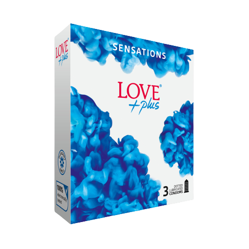 Prezervative Sensations, 3 bucati, Love Plus
