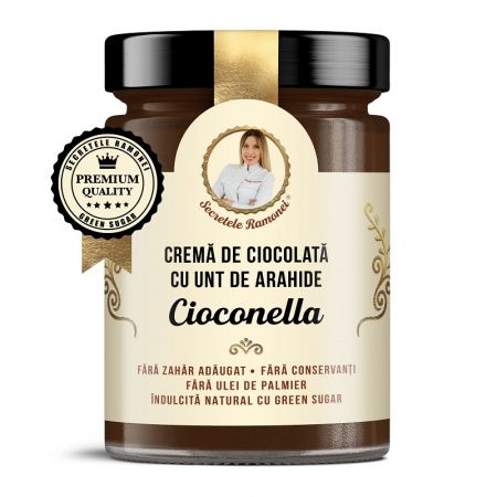 Crema de arahide si cacao Cioconella, 350 g, Secretele Ramonei