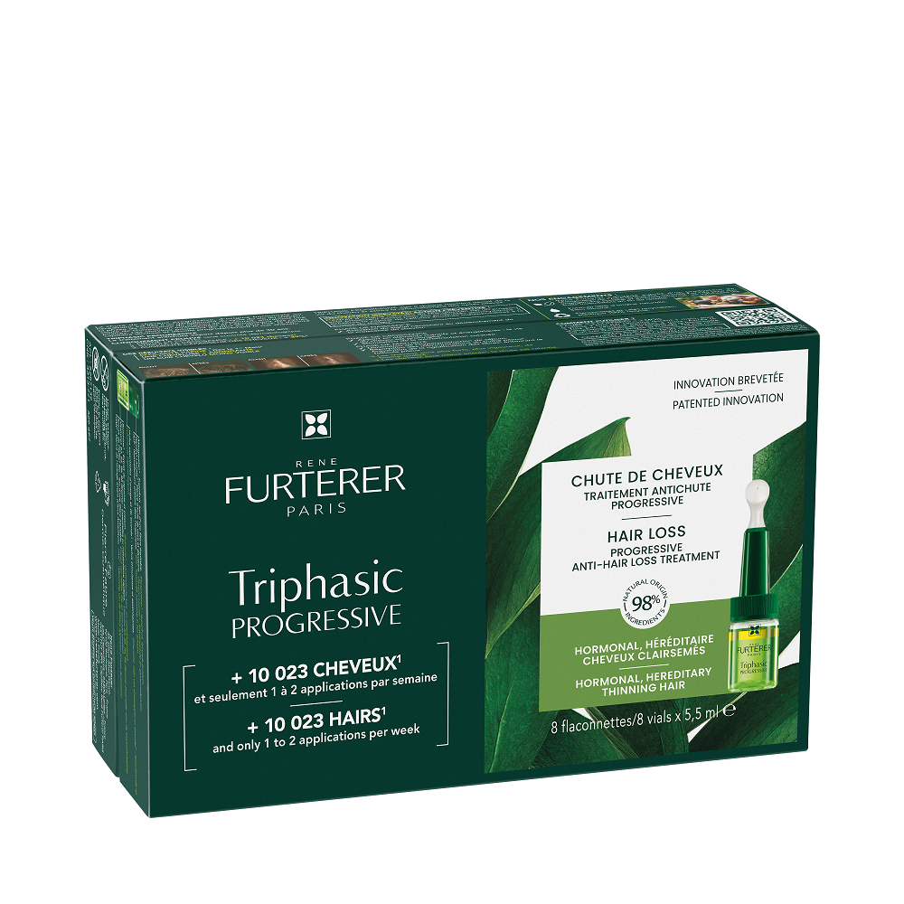 Ser Triphasic Progressiv, 8 x 5,5 ml, Rene Furterer