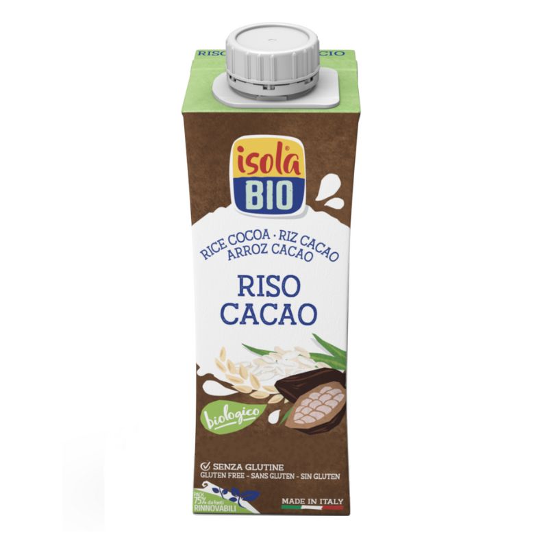 Bautura bio de orez si cacao, 250 ml, Isola Bio