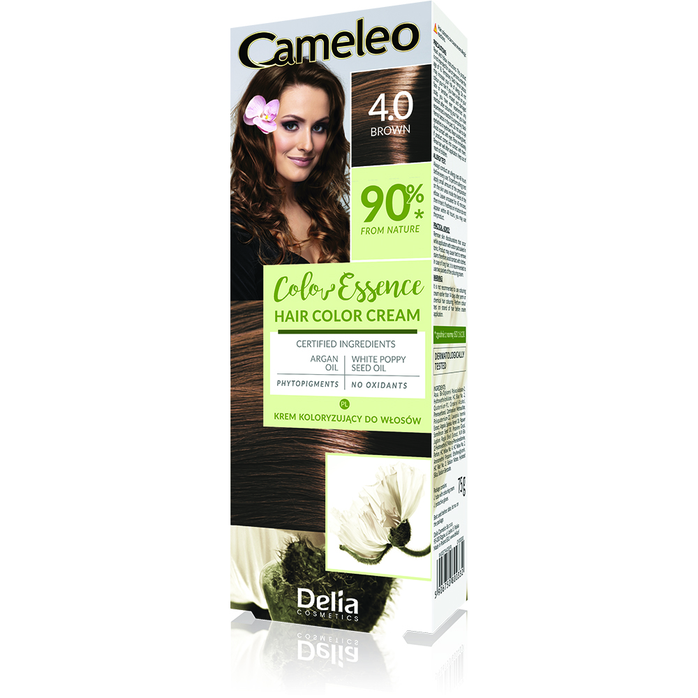 Vopsea de par Cameleo Color Essence, 4.0 Brown, Delia Cosmetics