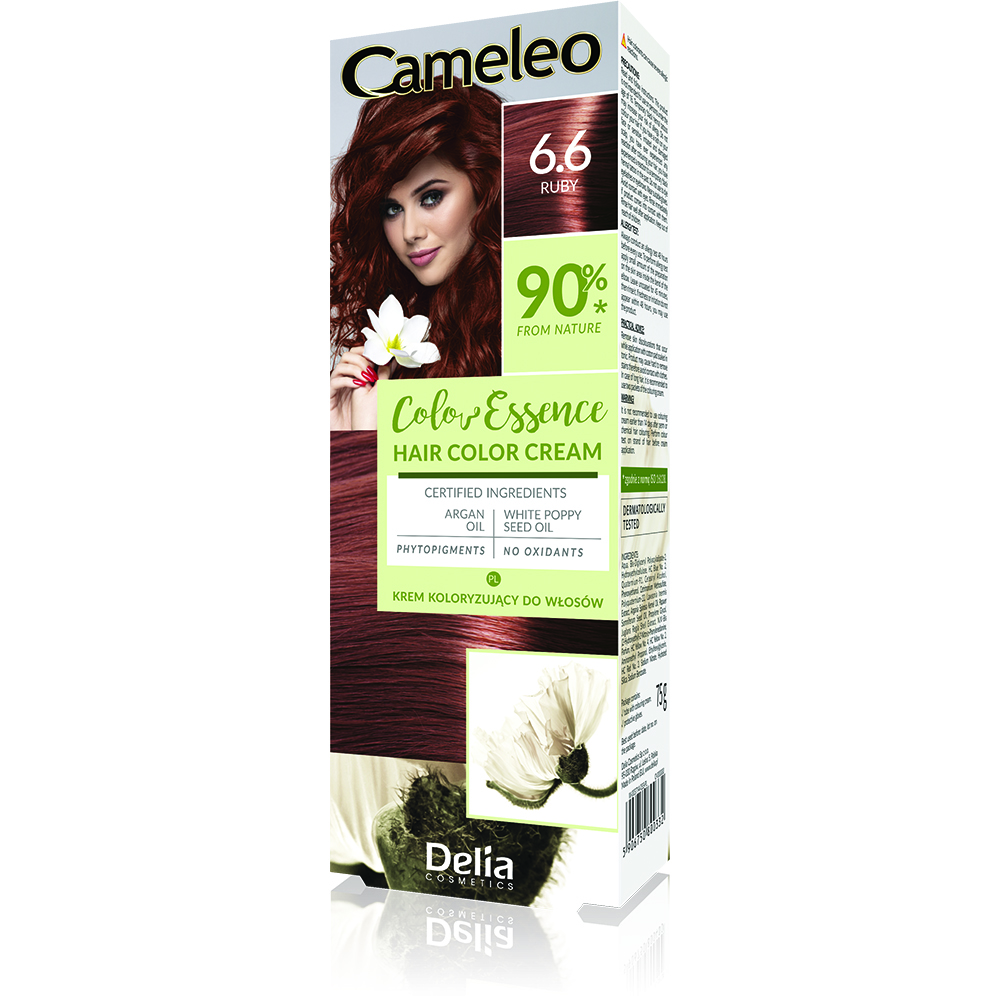 Vopsea de par Cameleo Color Essence, 6.6 Rubyn, Delia Cosmetics