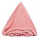 Paturica tricotata din bumbac, 100x80 cm, culoare roz, Fillikid 524819