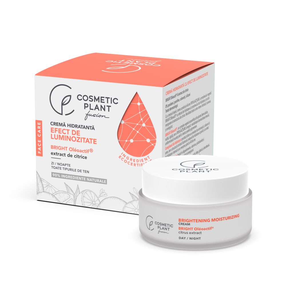 Crema hidratanta Face Care Bright Oleoactif, 50 ml, Cosmetic Plant