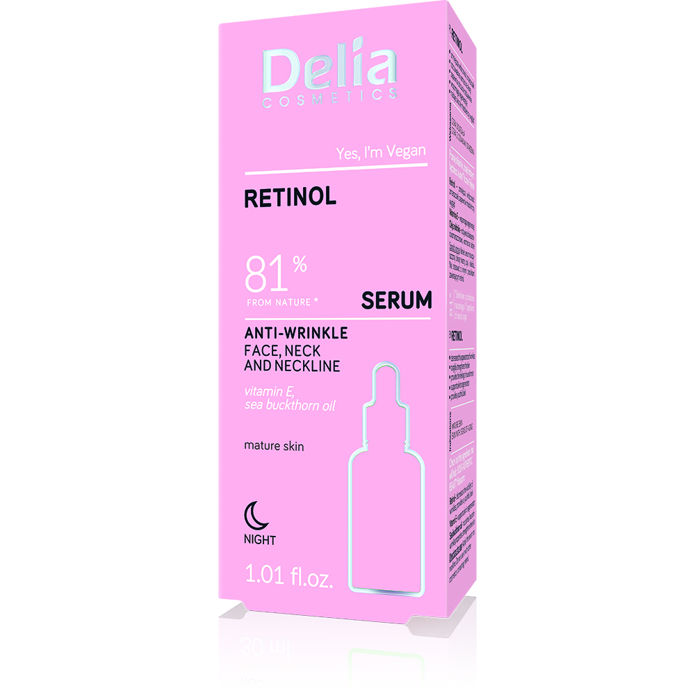 Ser antirid cu Retinol, 30 ml, Delia Cosmetics