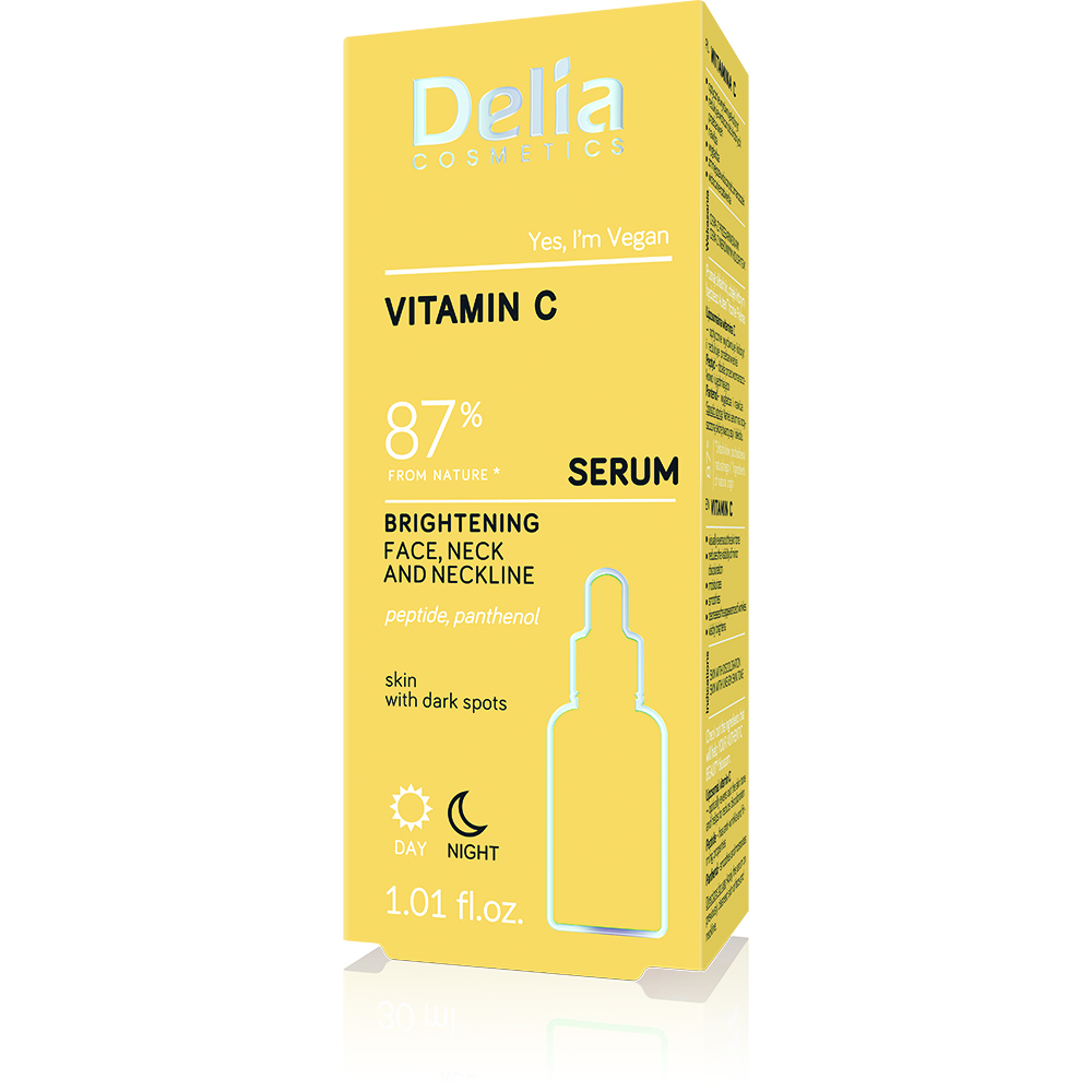 Ser cu vitamina C pentru fata si decolteu, 30 ml, Delia Cosmetics