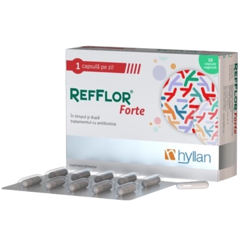 Refflor Forte pentru adulti, 10 capsule, Hyllan