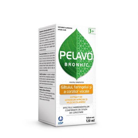 Pelavo Bronhic solutie orala, 3 ani+, 120 ml, USP