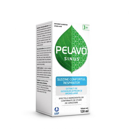 Solutie orala Pelavo Sinus, 3 ani+, 120 ml, USP