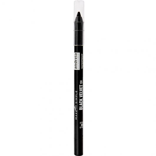 Creion de ochi Waterproof 12h Black Velvet, 1.4 g, Andreia