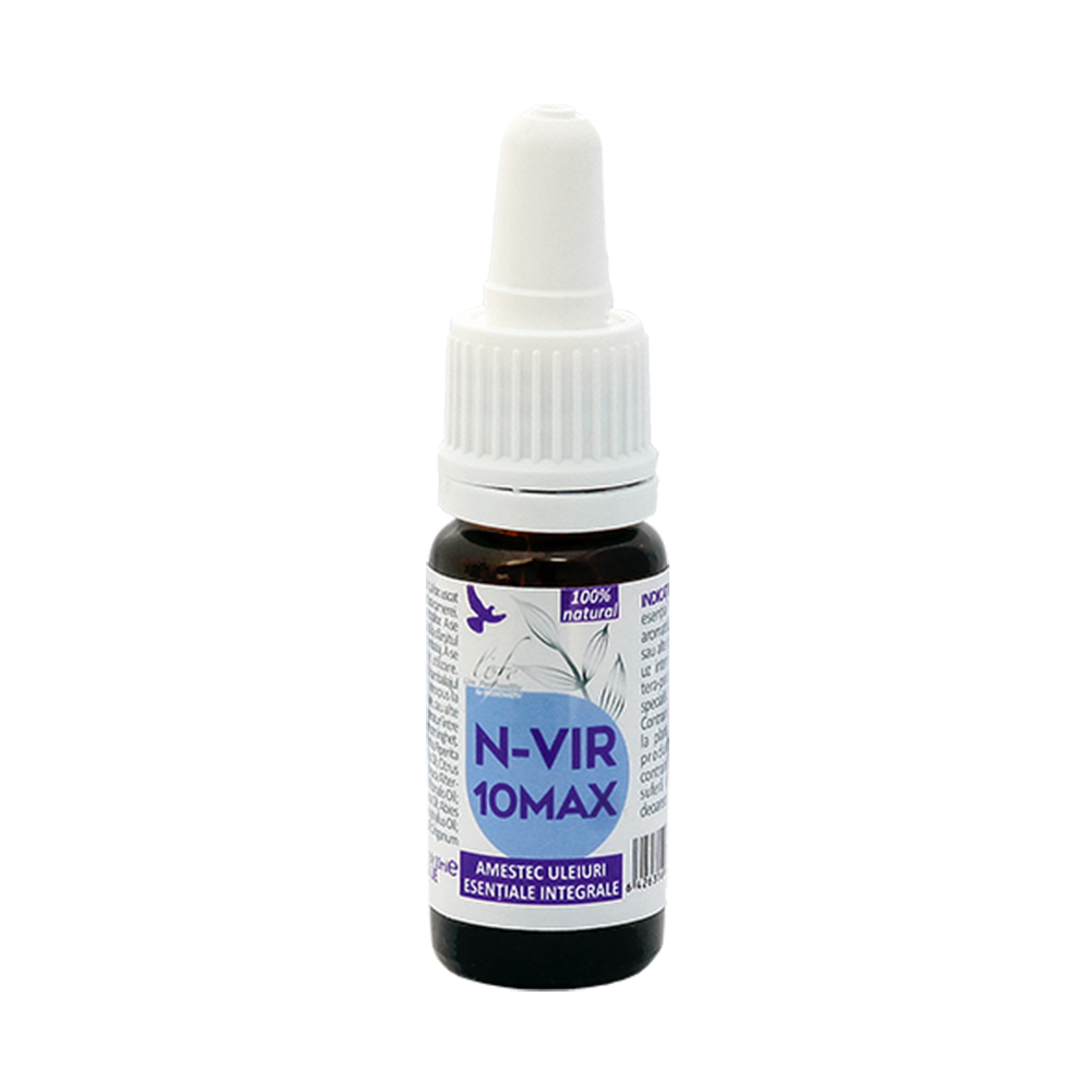Amestec de uleiuri integrale N-VIR 10 Max Life, 10 ml, Bionovativ