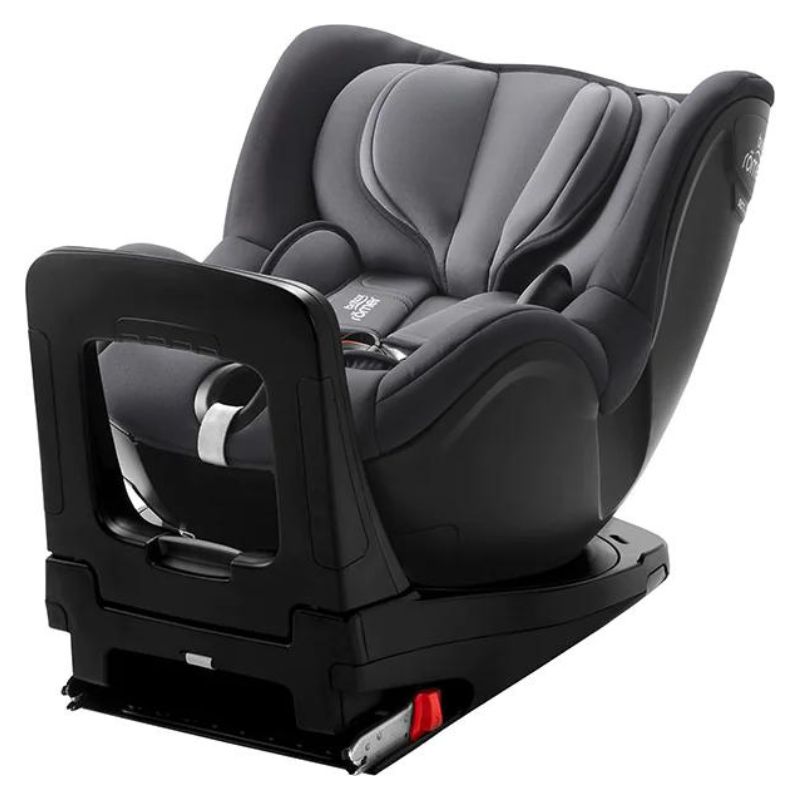 Scaun auto rotativ pentru copii Dualfix I-Size, 40-105 cm, Midnight Grey, Britax Romer