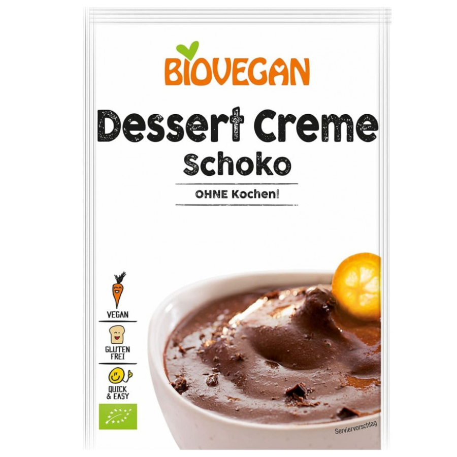 Desert Crema Rapida cu Ciocolata Bio, 68 g, Biovegan