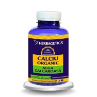 Calciu Organic cu Alga calcaroasa, 120 cpsule, Herbagetica