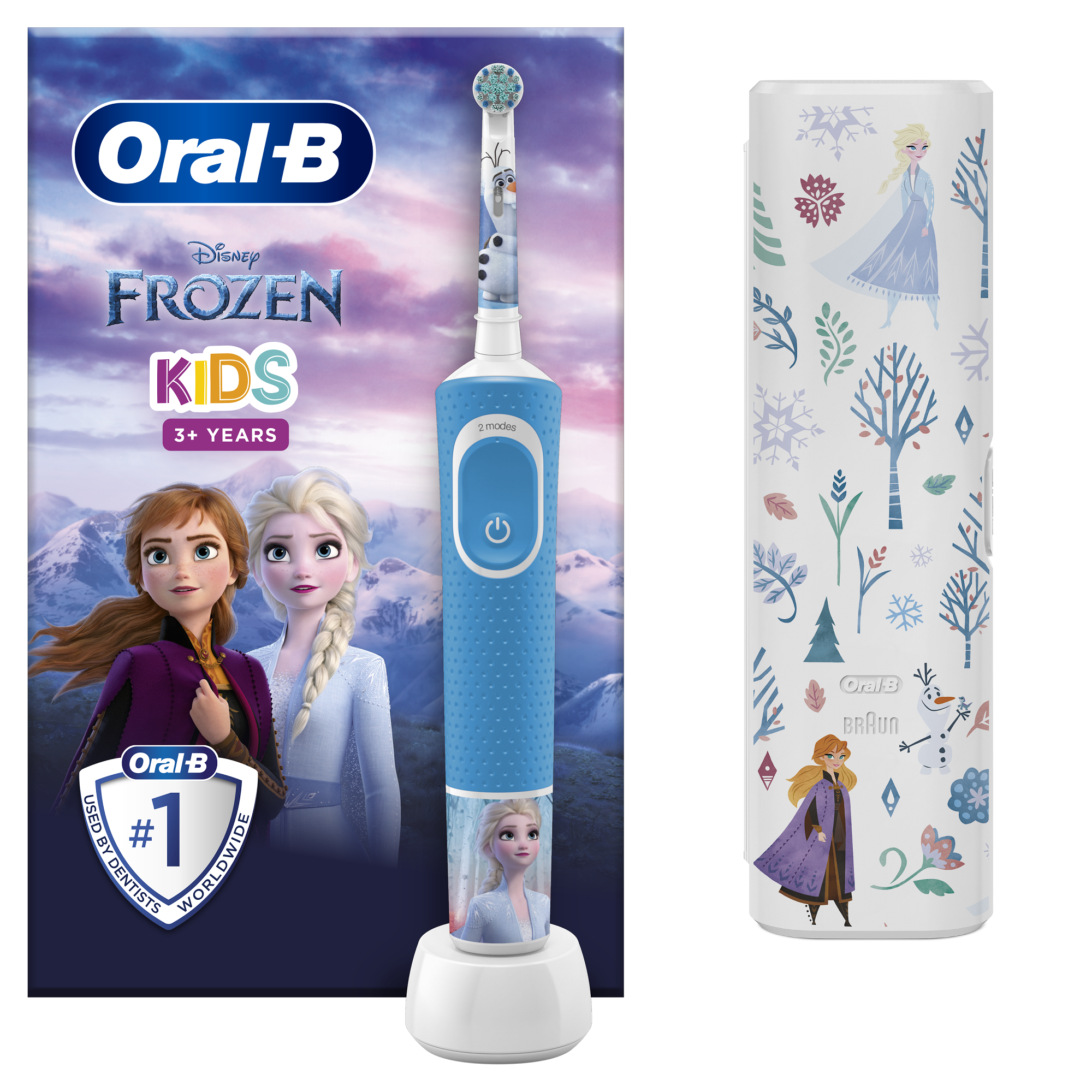 Distrage Ascultător montură  Periuta de dinti electrica pentru copii Vitality Frozen, 3 : Bebe Tei