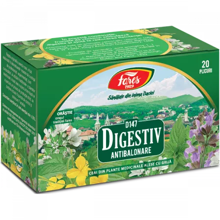 Ceai Digestiv D147, 20 plicuri, Fares