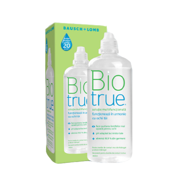 Solutie Biotrue multifunctionala, 360 ml, Bausch & Lomb