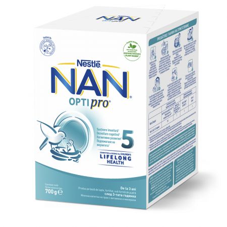 Formula de lapte Nan 5 Optipro, +3 ani, 700 g