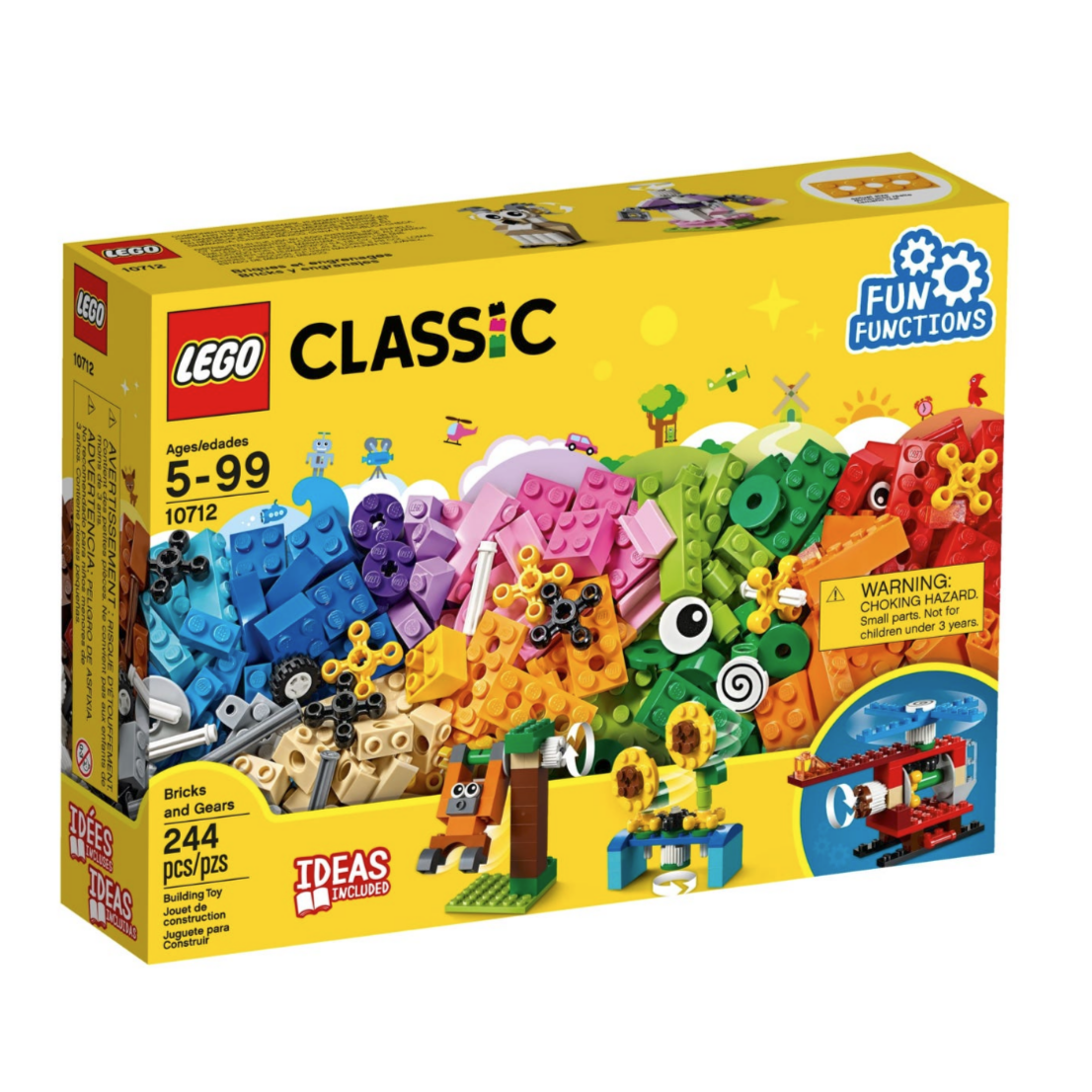 Joc de constructie, Caramizi si roti variate, L10712, Lego Clasic