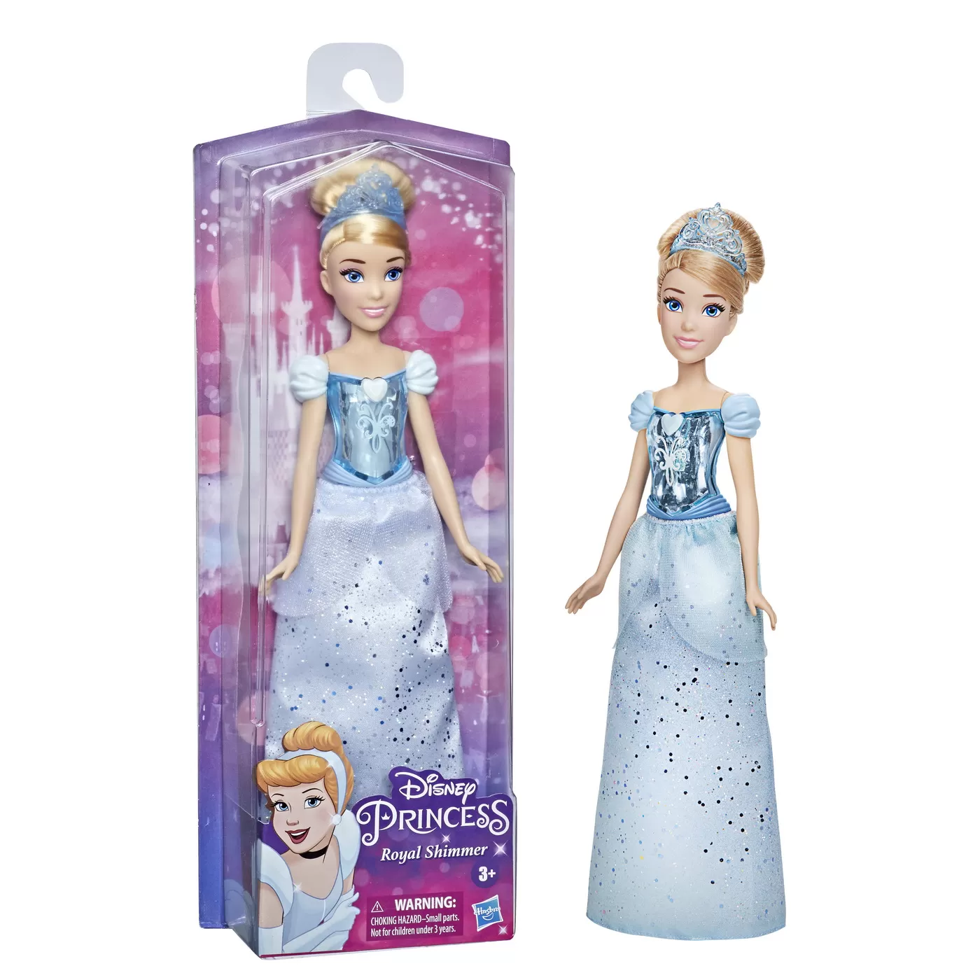 Papusa stralucitoare Cinderella, 29 cm, Disney Princess