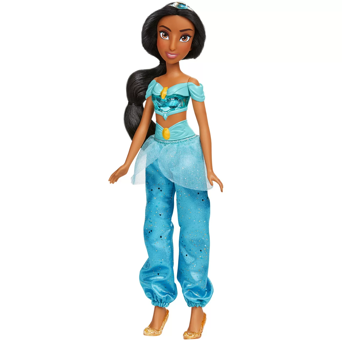 Papusa stralucitoare Jasmine, 29 cm, Disney Princess