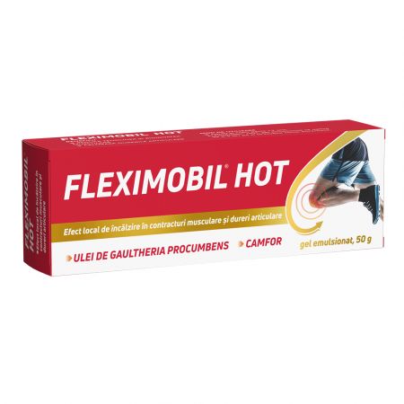 Fleximobil Hot gel emulsionat, 50 g, Fiterman Pharma
