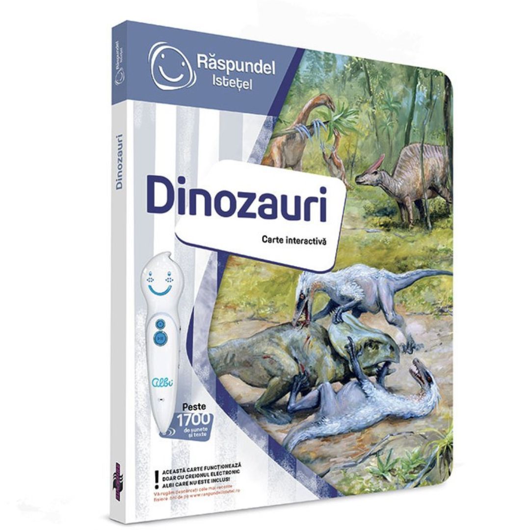 Carte interactiva, Dinozauri, Raspundel Istetel