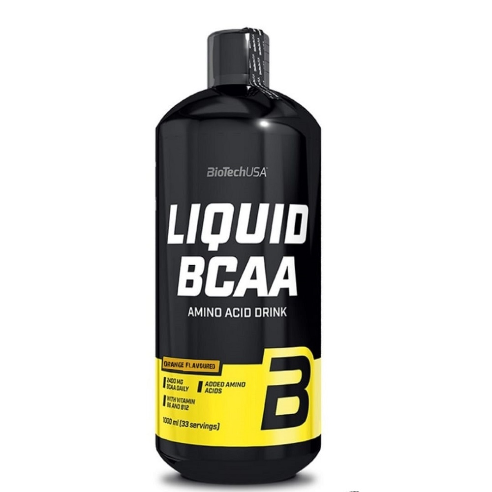 Liquid BCAA orange, 1000 ml, BioTech USA