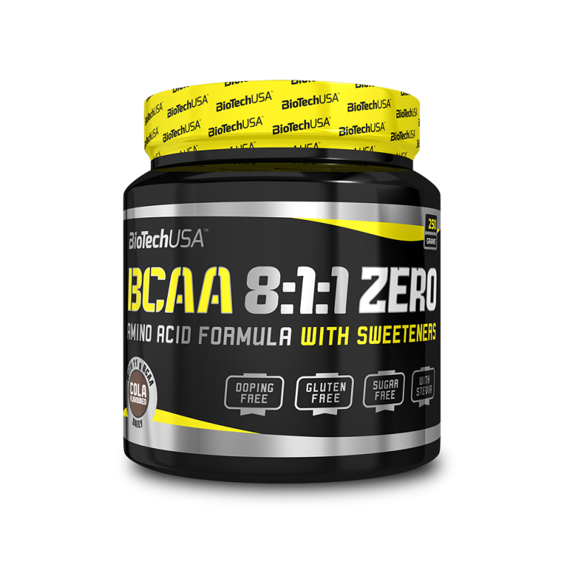 BCAA 8:1:1, Cola Zero, 250 g, Biotech USA