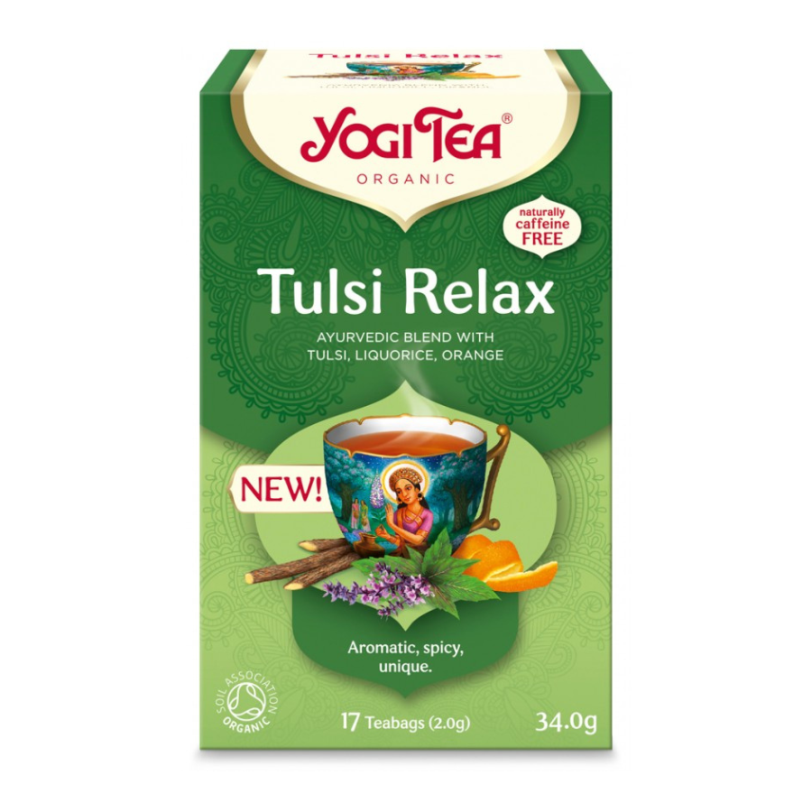 Ceai Bio Tulsi Relax, 17 plicuri/ 34 g, Yogi Tea
