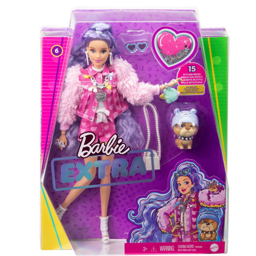 Papusa Barbie Extra, Par Creponat, Barbie