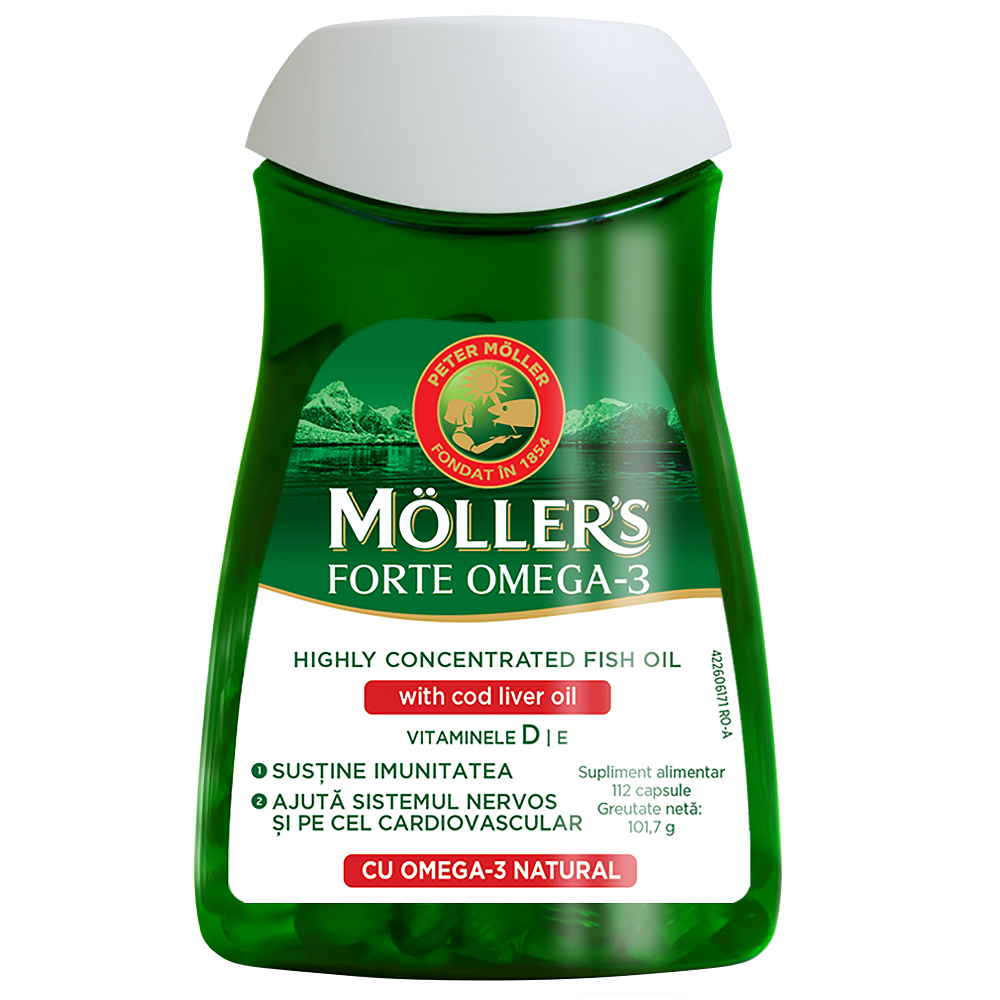 Omega 3 Forte, 112 capsule, Moller's