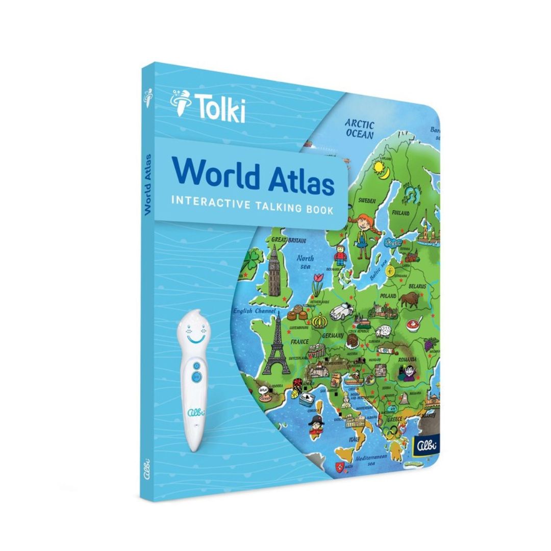 Carte interactiva, Atlasul lumii in limba engleza, Raspundel Istetel