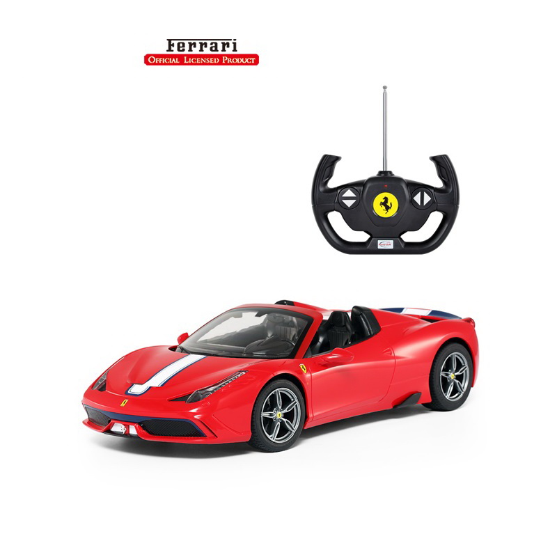 Masinuta cu telecomanda Ferrari 458, Rosie, Rastar