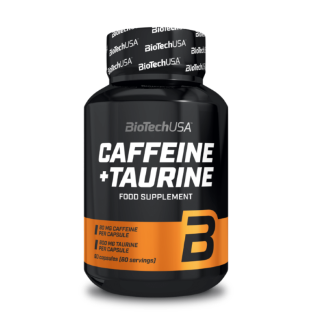 Caffeine + Taurine 80 mg, 60 capsule, Biotech USA