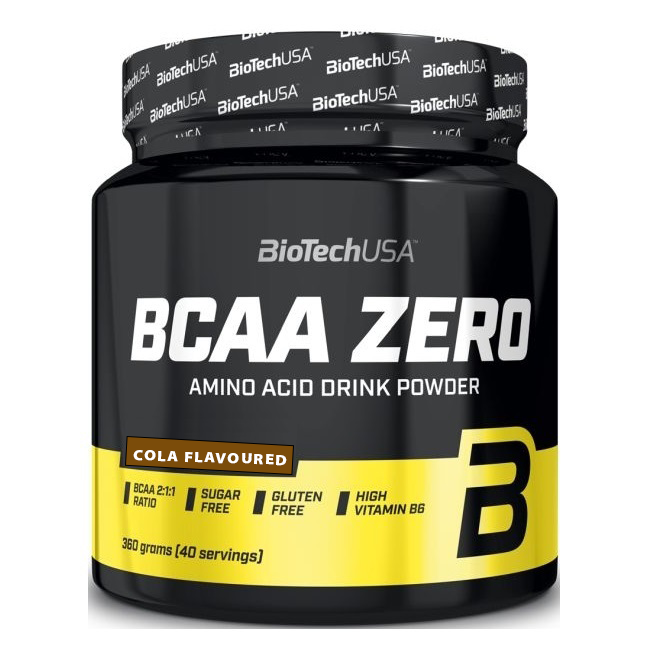 BCAA Zero cu aroma de Cola, 360 gr, BioTech USA