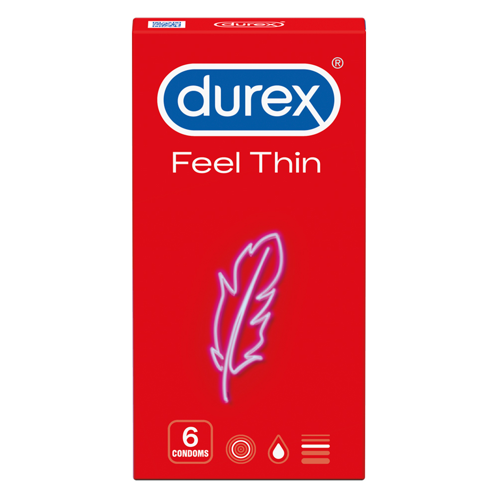 Prezervative Feel Thin, 6 buc, Durex