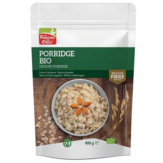 Porridge Bio cu migdale, cocos si seminte fara zahar, 400 g, La Finestra Sul Cielo