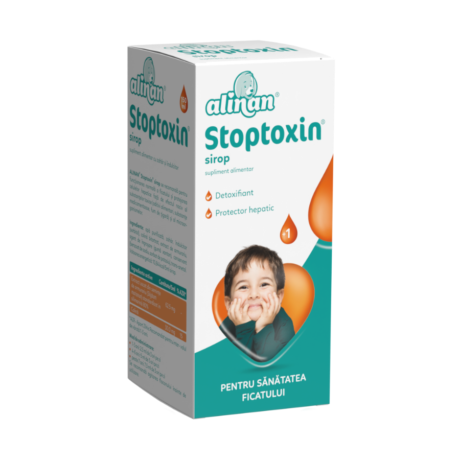 Stoptoxin Hepato Sirop, 12 luni, 150 ml, Fiterman Pharma