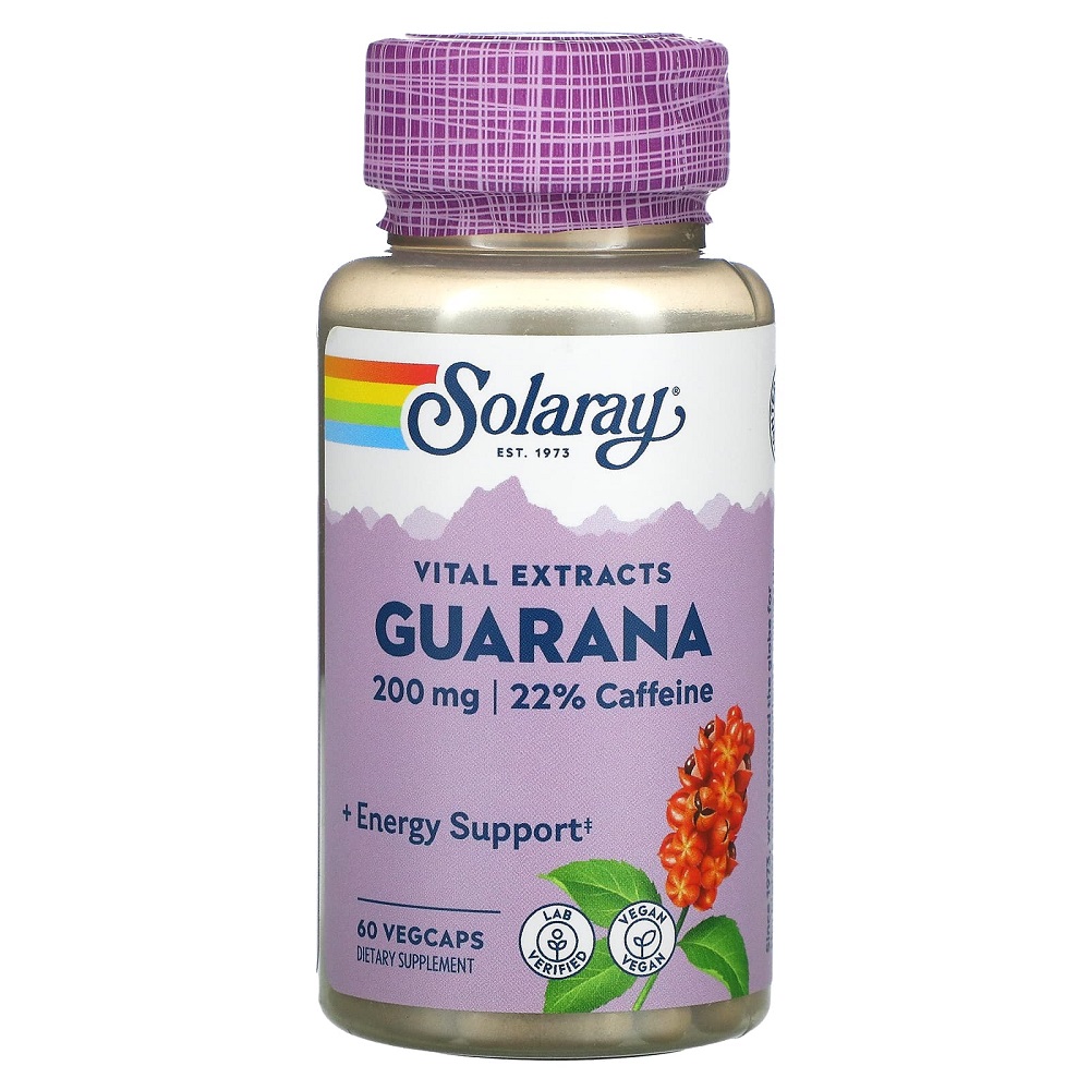 Guarana, 60 capsule, Solaray