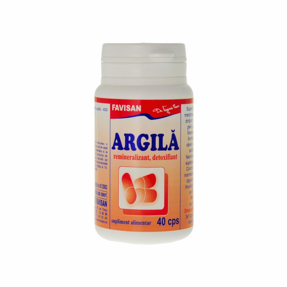Argila, 40 capsule, Favisan