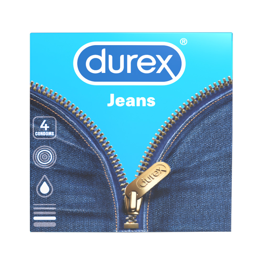 Prezervative Jeans, 4 buc, Durex