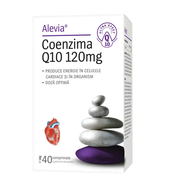 Coenzima Q10, 120mg, 40 capsule, Alevia