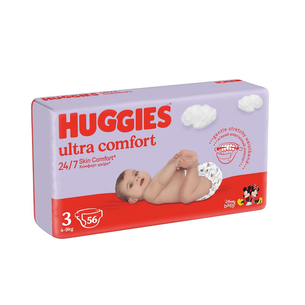 Scutece Ultra Comfort, Nr.3, 4-9 kg, 56, Huggies