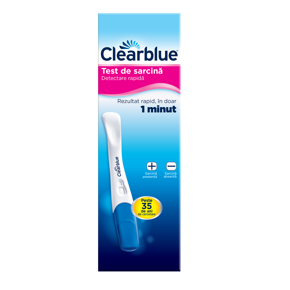 Test de sarcina cu detectare rapida, 1 buc, Clearblue