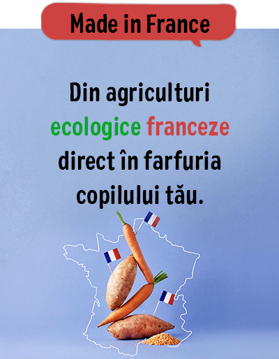 Din agriculturi ecologice franceze direct in farfuria copilului tau 