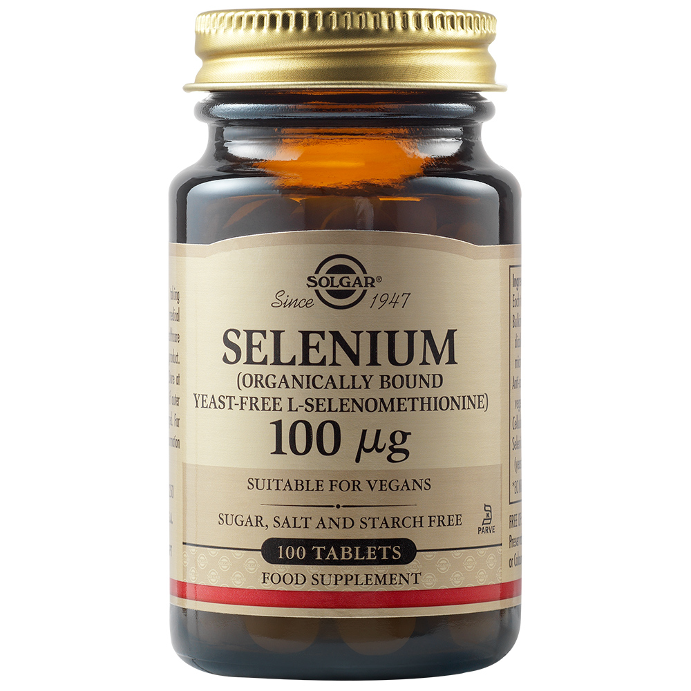Selenium, 100 µg, 100 tablete, Solgar