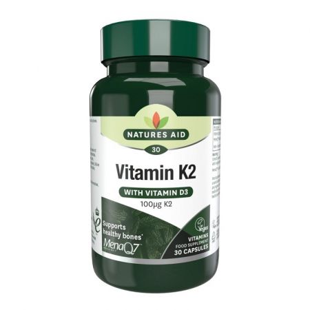 Vitamina K2 cu vitamina D3, 30 capsule, Natures Aid