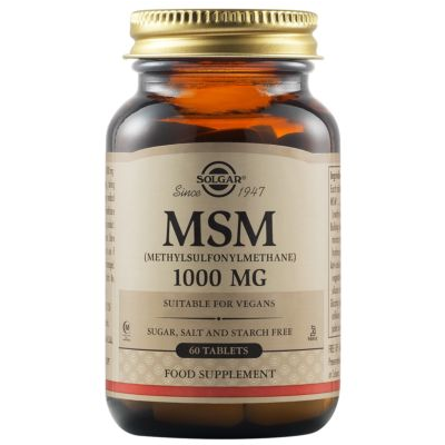 MSM, 1000 mg, 60 capsule, Solgar