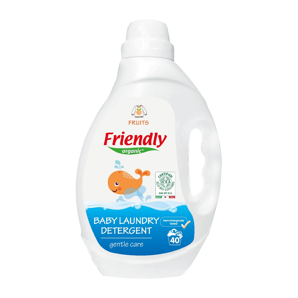 Detergent de rufe cu miros fructat, 2000 ml, Friendly Organic